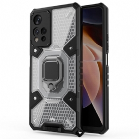 Hoesje voor Xiaomi Redmi Note 11 Pro Plus 5G Honingraat Met Ring