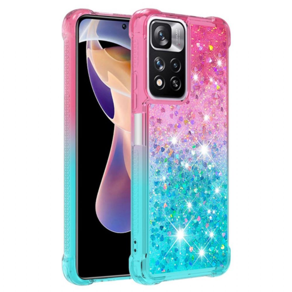 Hoesje voor Xiaomi Redmi Note 11 Pro Plus 5G Kleur Pailletten