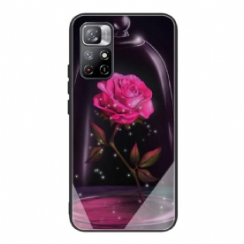 Hoesje voor Xiaomi Redmi Note 11 Pro Plus 5G Magisch Roze Gehard Glas