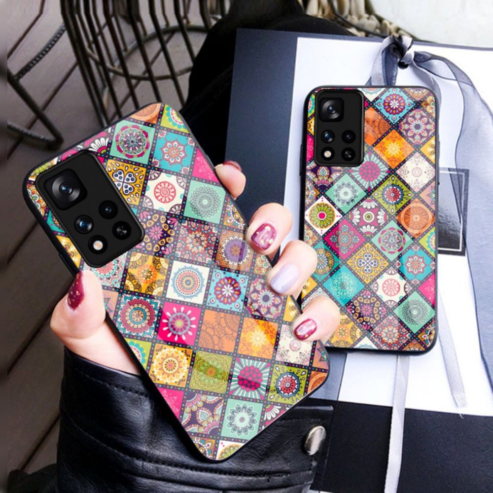 Hoesje voor Xiaomi Redmi Note 11 Pro Plus 5G Magnetische Patchwork Houder