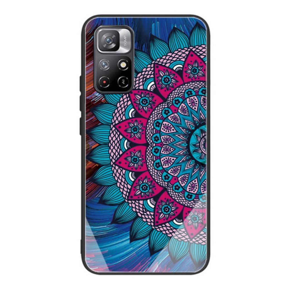 Hoesje voor Xiaomi Redmi Note 11 Pro Plus 5G Mandala Van Gehard Glas