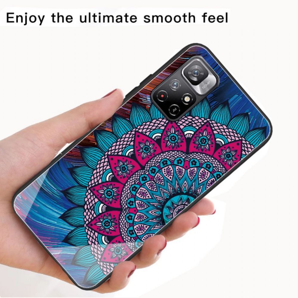 Hoesje voor Xiaomi Redmi Note 11 Pro Plus 5G Mandala Van Gehard Glas