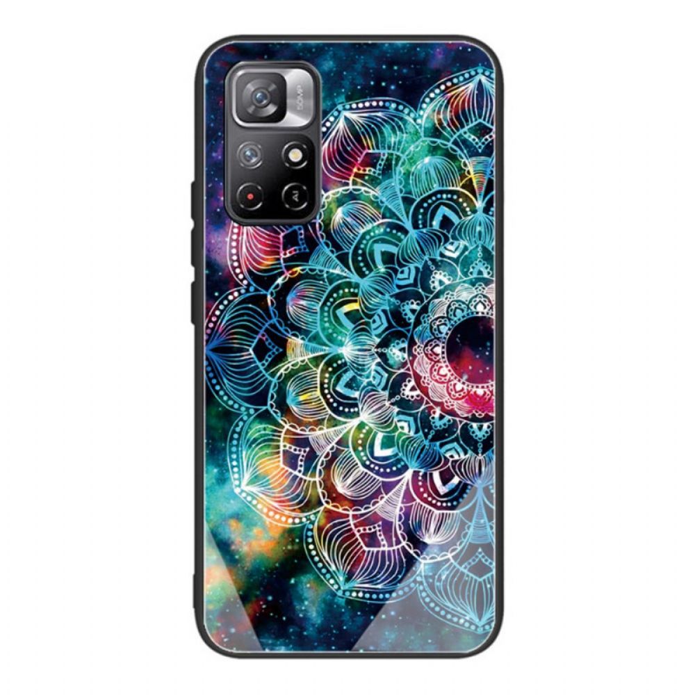 Hoesje voor Xiaomi Redmi Note 11 Pro Plus 5G Mandala Van Gehard Glas