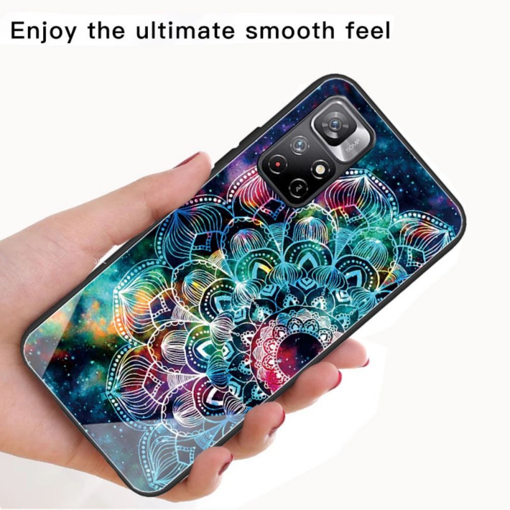 Hoesje voor Xiaomi Redmi Note 11 Pro Plus 5G Mandala Van Gehard Glas