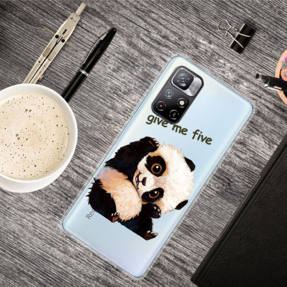 Hoesje voor Xiaomi Redmi Note 11 Pro Plus 5G Panda Geef Me Vijf