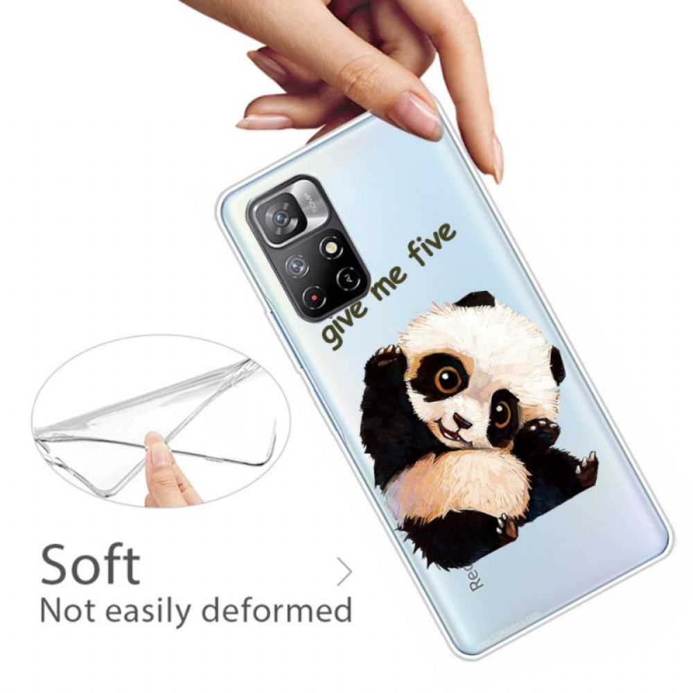 Hoesje voor Xiaomi Redmi Note 11 Pro Plus 5G Panda Geef Me Vijf