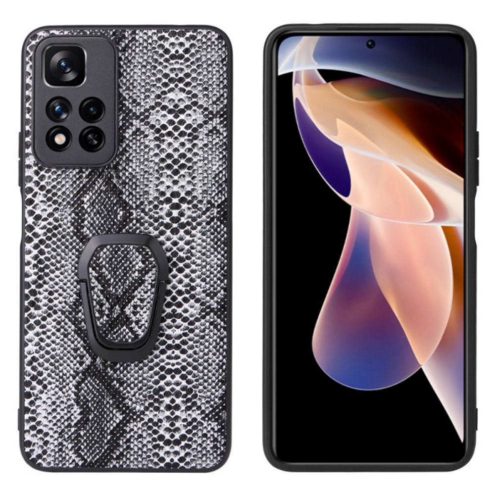 Hoesje voor Xiaomi Redmi Note 11 Pro Plus 5G Ringbeugel In Slangstijl