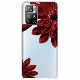 Hoesje voor Xiaomi Redmi Note 11 Pro Plus 5G Rode Bloemen