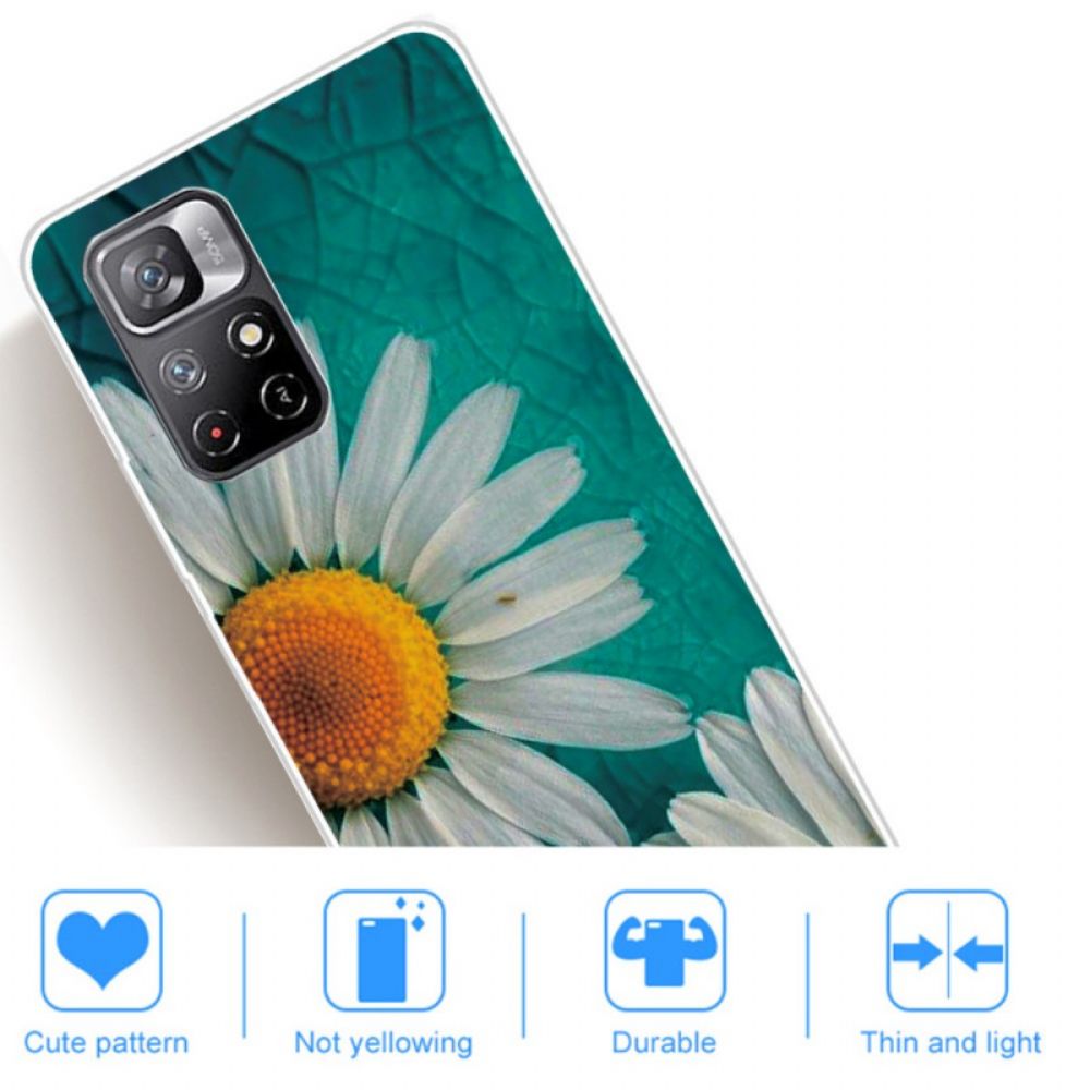 Hoesje voor Xiaomi Redmi Note 11 Pro Plus 5G Silicone Daisy