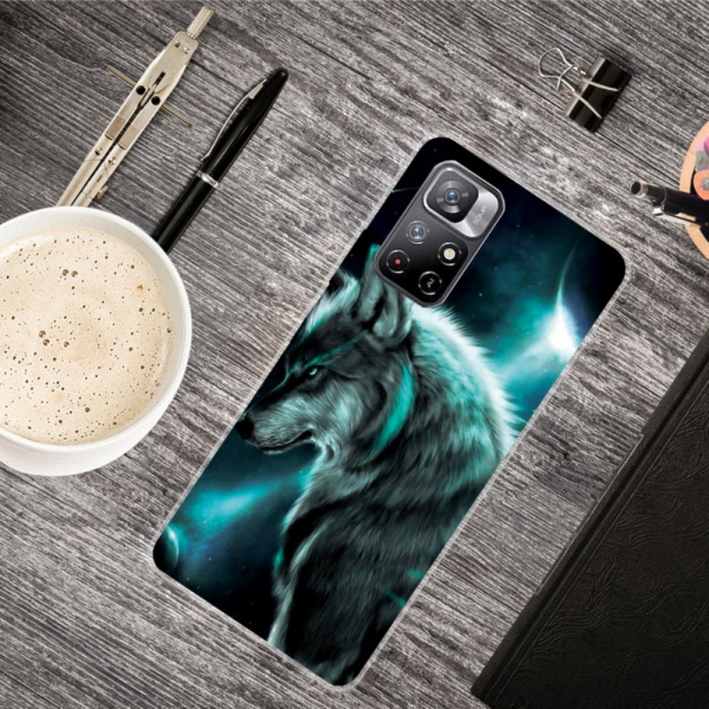 Hoesje voor Xiaomi Redmi Note 11 Pro Plus 5G Siliconen Wolf