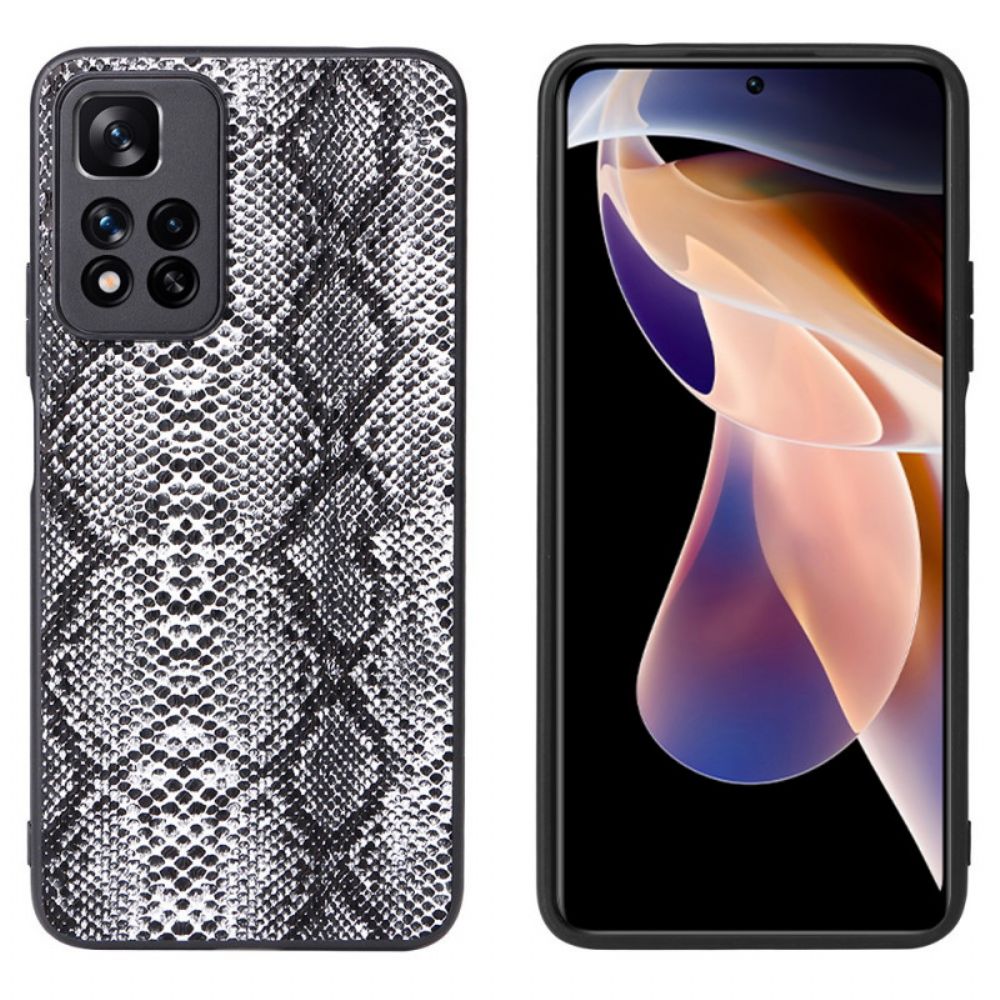 Hoesje voor Xiaomi Redmi Note 11 Pro Plus 5G Slangenhuideffect