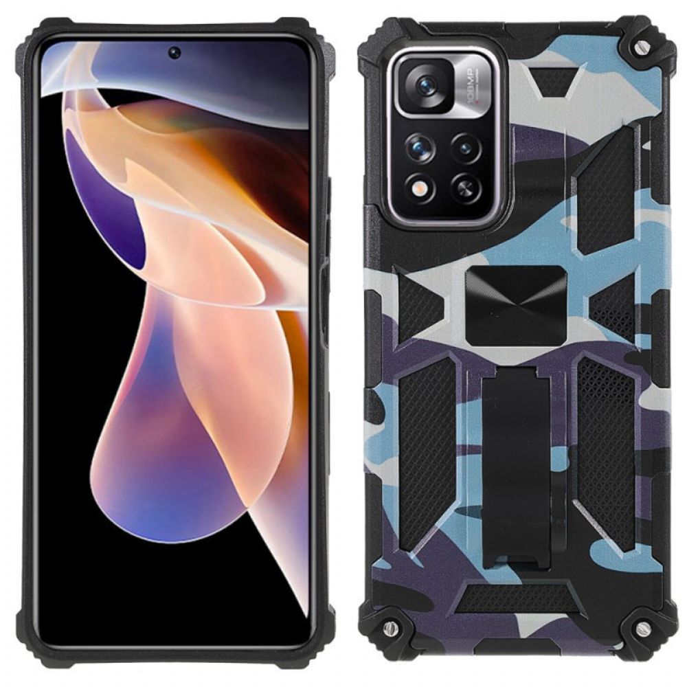 Hoesje voor Xiaomi Redmi Note 11 Pro Plus 5G Verwijderbare Ondersteuning Camouflage