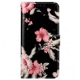 Leren Hoesje voor Xiaomi Redmi Note 11 Pro Plus 5G De Bloemenstijl