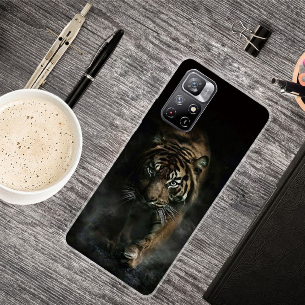 Telefoonhoesje voor Xiaomi Redmi Note 11 Pro Plus 5G Flexibele Tijger