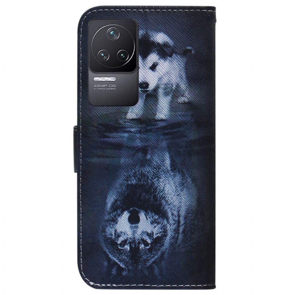 Flip Case voor Poco F4 Droom Van Puppy