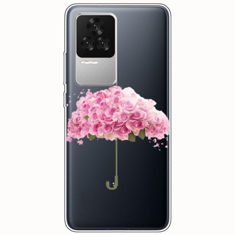 Hoesje voor Poco F4 Bloemen Paraplu