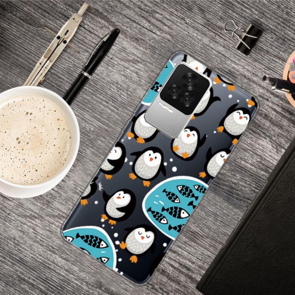 Hoesje voor Poco F4 Pinguïns