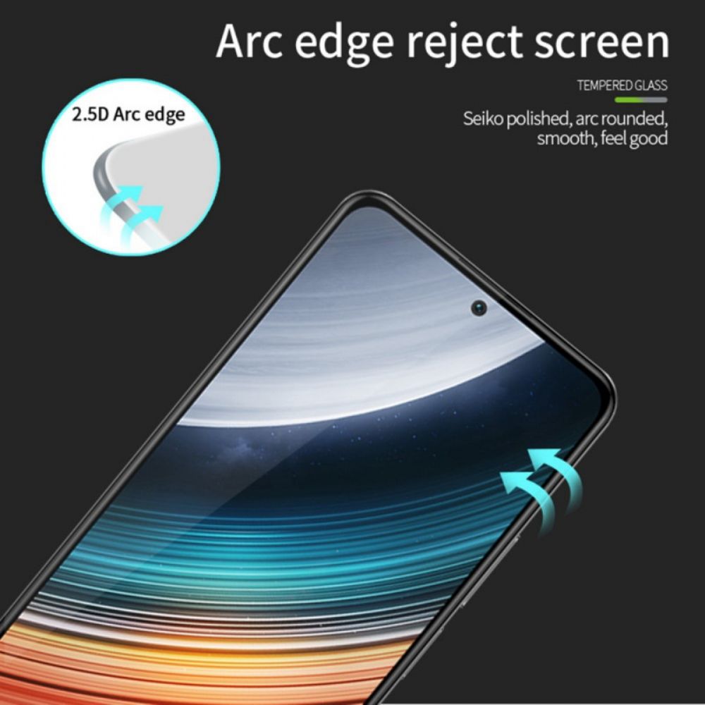 Poco F4 Screenprotector Van Gehard Glas Met Zwarte Rand