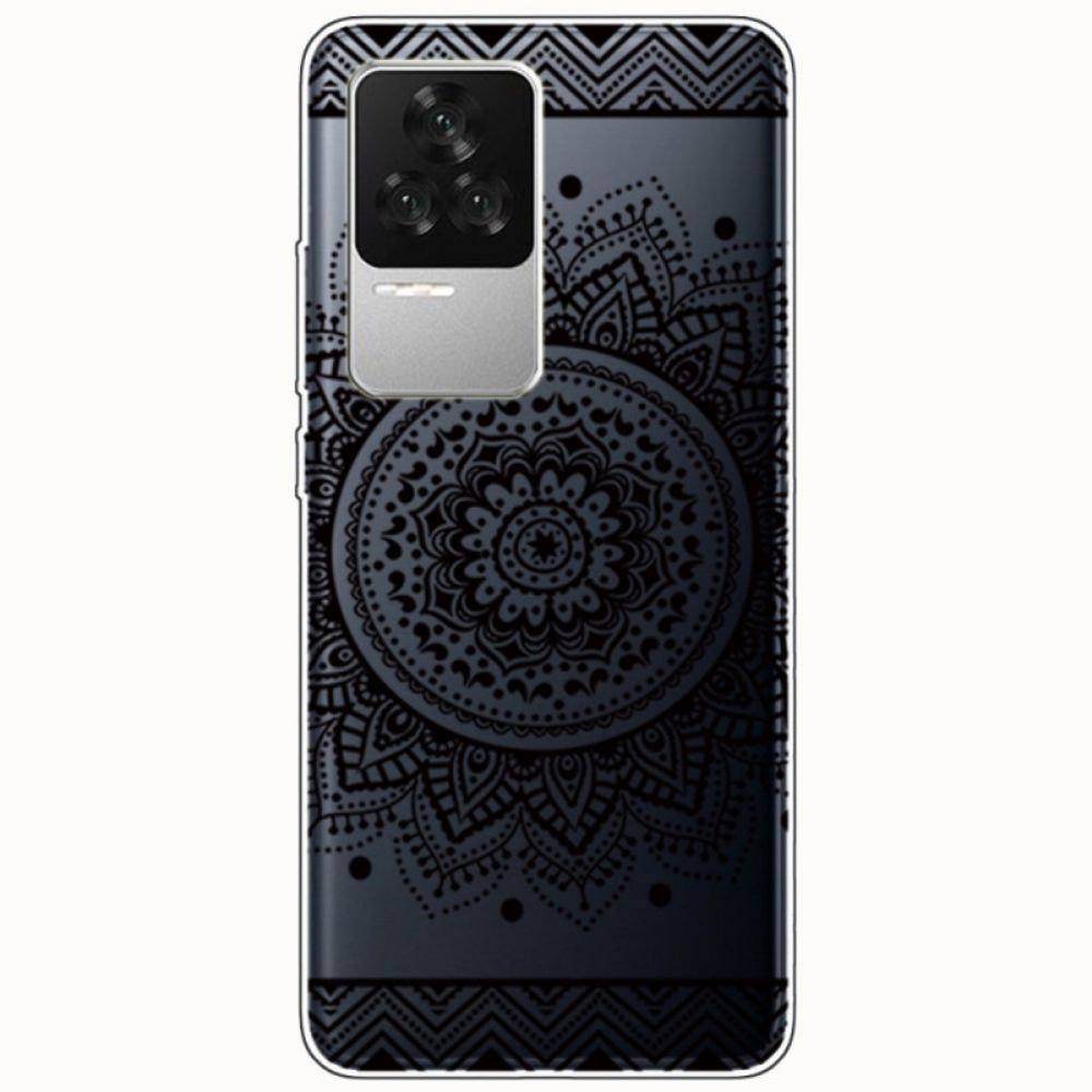 Telefoonhoesje voor Poco F4 Transparante Mandala