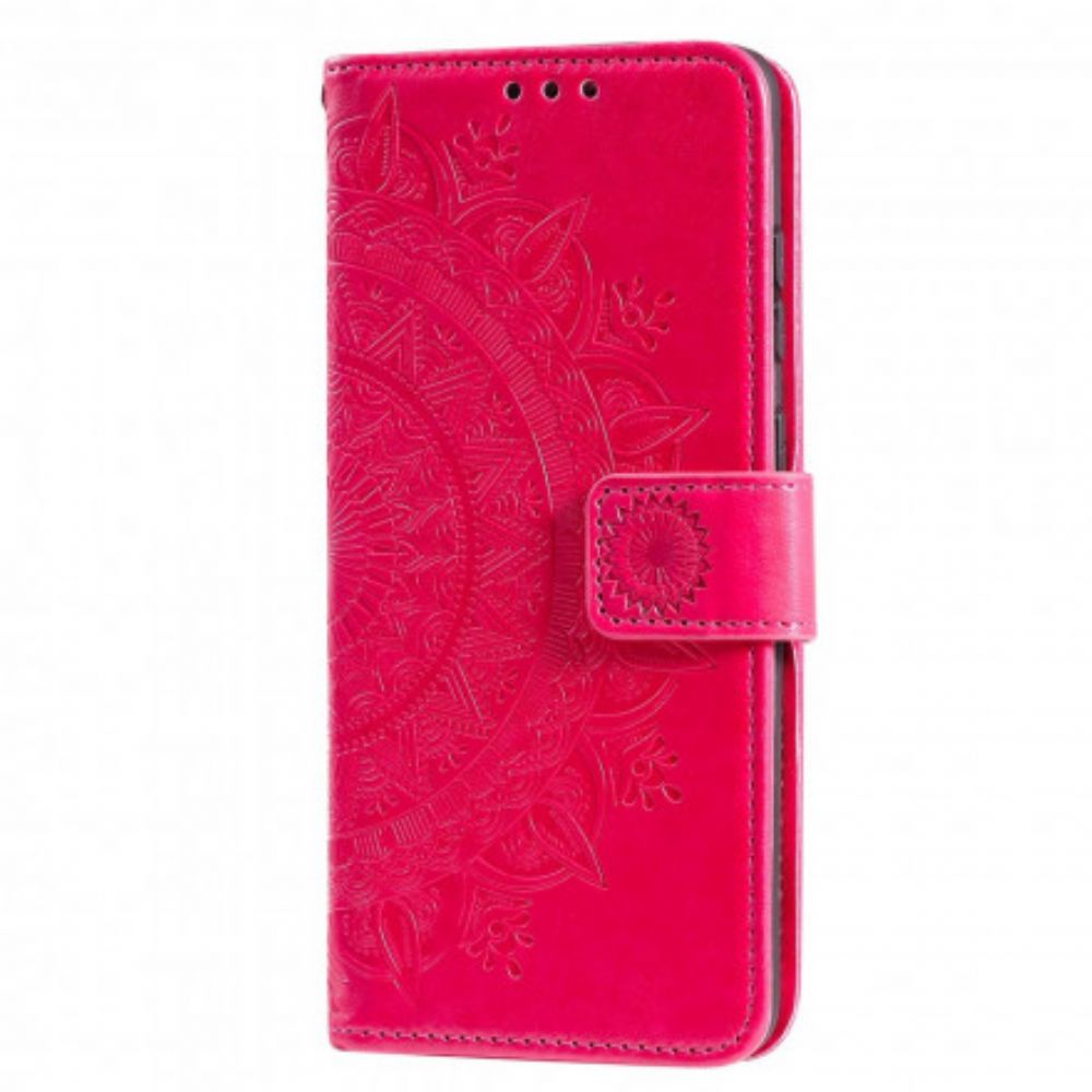 Leren Hoesje voor Honor 10X Lite Zon Mandala