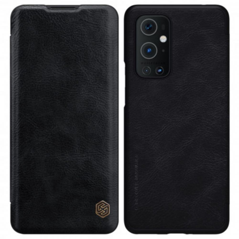 Bescherming Hoesje voor OnePlus 9 Pro Folio-hoesje Nillkin Qin-serie