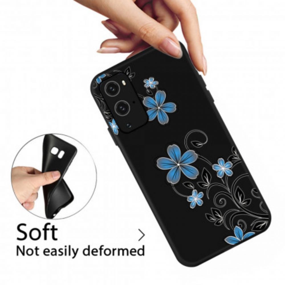 Hoesje voor OnePlus 9 Pro Blauwe Bloemen