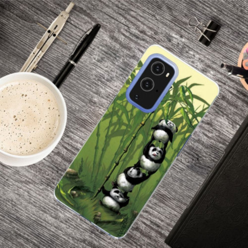 Hoesje voor OnePlus 9 Pro Stapel Panda's