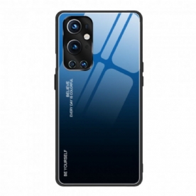 Hoesje voor OnePlus 9 Pro Wees Jezelf Van Gehard Glas