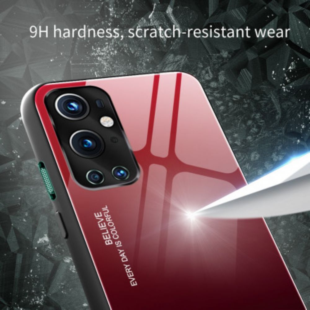 Hoesje voor OnePlus 9 Pro Wees Jezelf Van Gehard Glas