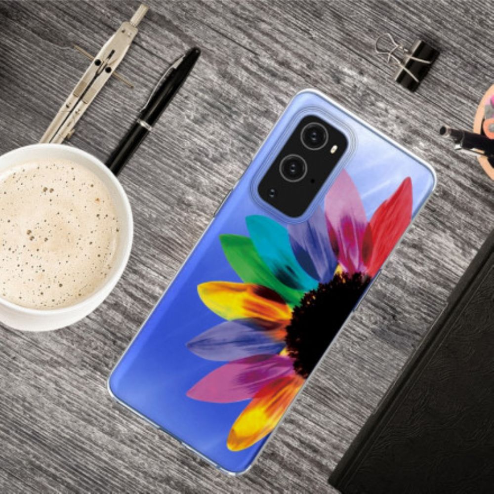 Telefoonhoesje voor OnePlus 9 Pro Kleurrijke Bloem