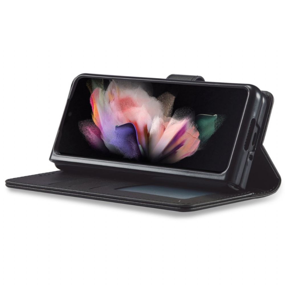 Flip Case voor Samsung Galaxy Z Fold 4 Lc. Imeeke Klassiek Kunstleer