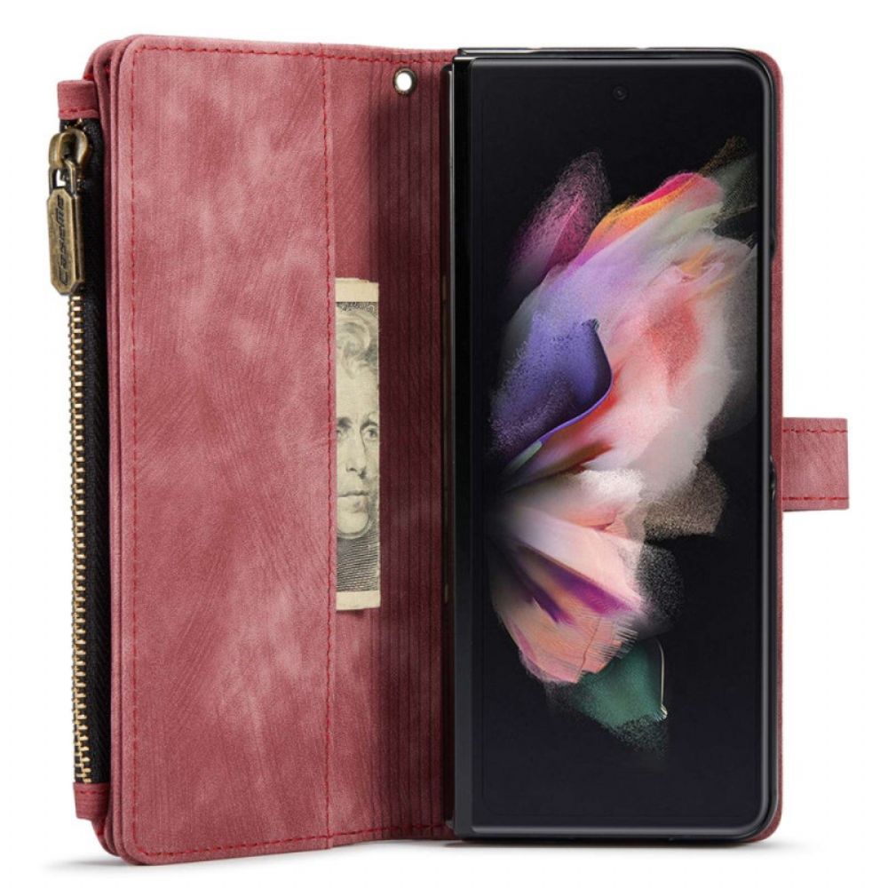 Flip Case voor Samsung Galaxy Z Fold 4 Portemonnee Leren Caseme Series C30 Portemonnee