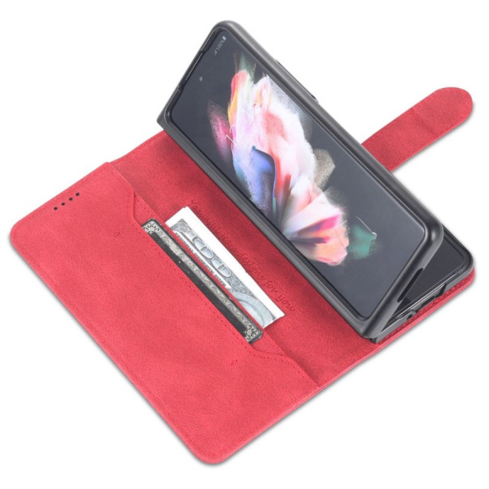 Folio-hoesje voor Samsung Galaxy Z Fold 4 Portemonnee Azns Naden Portemonnee