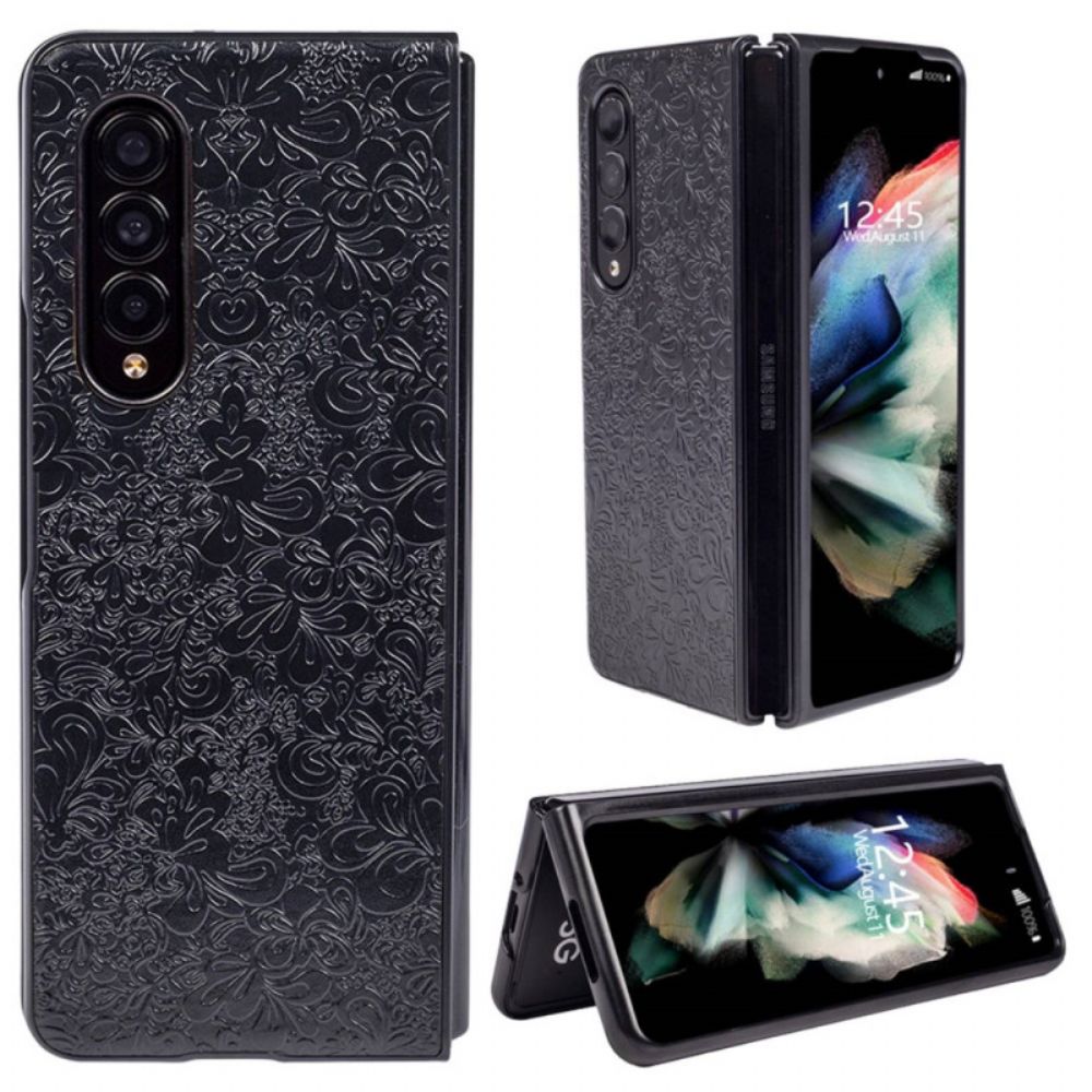 Hoesje voor Samsung Galaxy Z Fold 4 Arabesk Reliëf