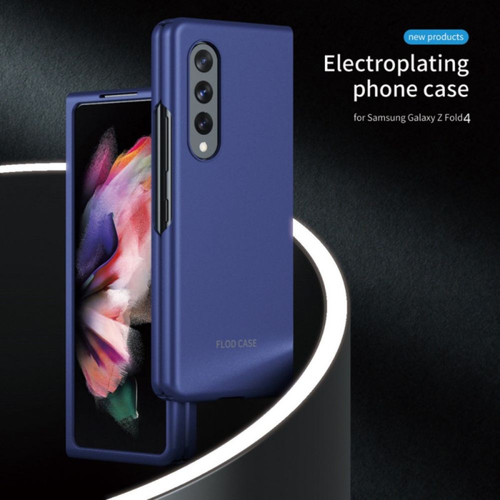 Hoesje voor Samsung Galaxy Z Fold 4 Flod-behuizing Metallic