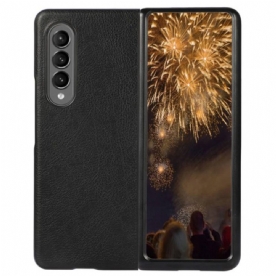 Hoesje voor Samsung Galaxy Z Fold 4 Klassiek Kunstleer