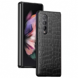 Hoesje voor Samsung Galaxy Z Fold 4 Klassieke Croc