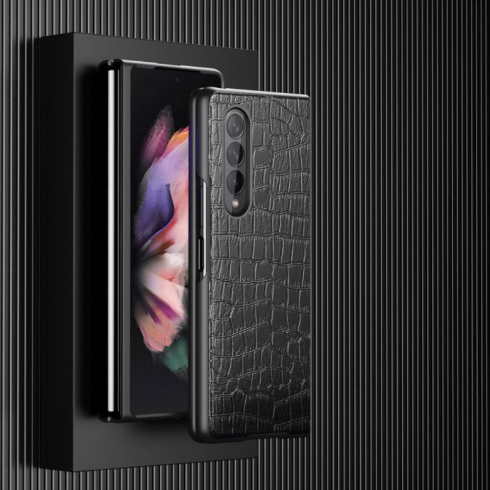 Hoesje voor Samsung Galaxy Z Fold 4 Klassieke Croc