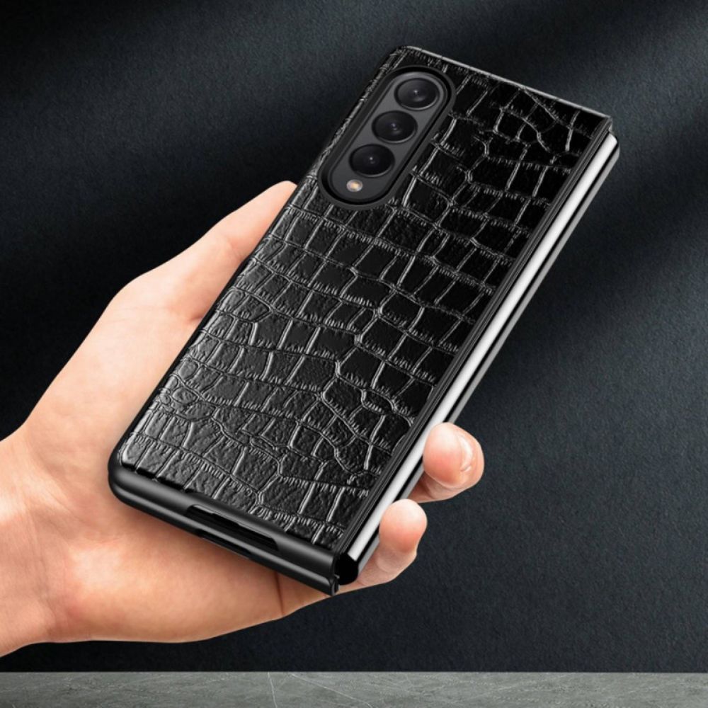 Hoesje voor Samsung Galaxy Z Fold 4 Klassieke Croc