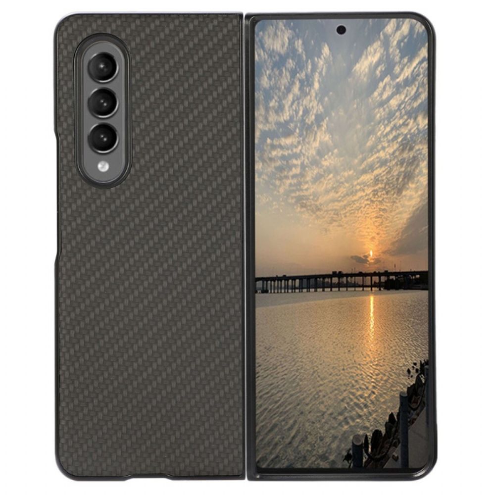 Hoesje voor Samsung Galaxy Z Fold 4 Koolstofvezel