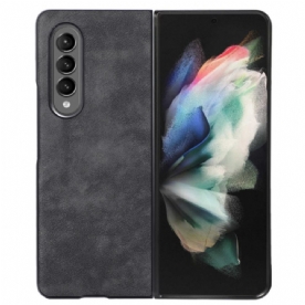 Hoesje voor Samsung Galaxy Z Fold 4 Kunstleer Huidtextuur