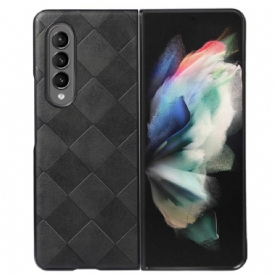 Hoesje voor Samsung Galaxy Z Fold 4 Kunstleer Patrooncontroles