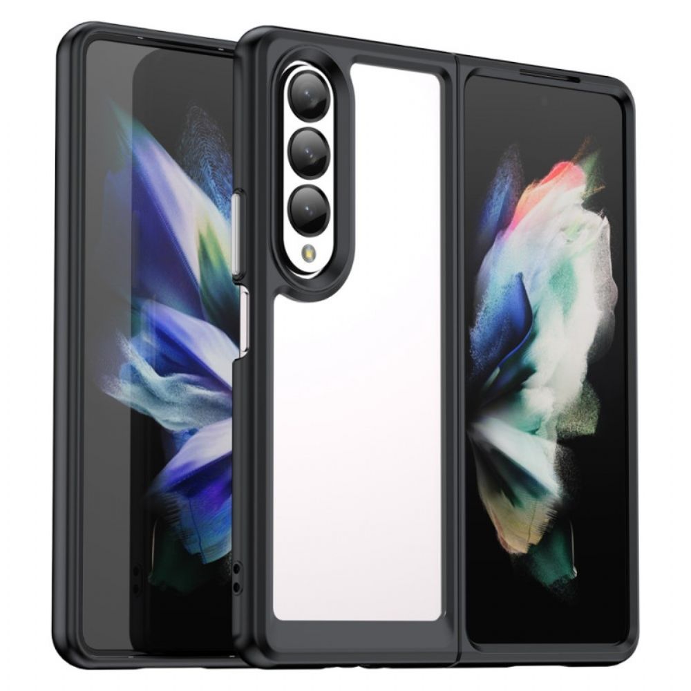 Hoesje voor Samsung Galaxy Z Fold 4 Kunststof Kleur