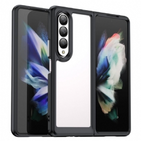 Hoesje voor Samsung Galaxy Z Fold 4 Kunststof Kleur