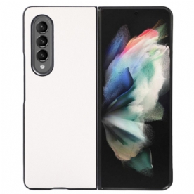 Hoesje voor Samsung Galaxy Z Fold 4 Tweekleurig Getextureerd Kunstleer