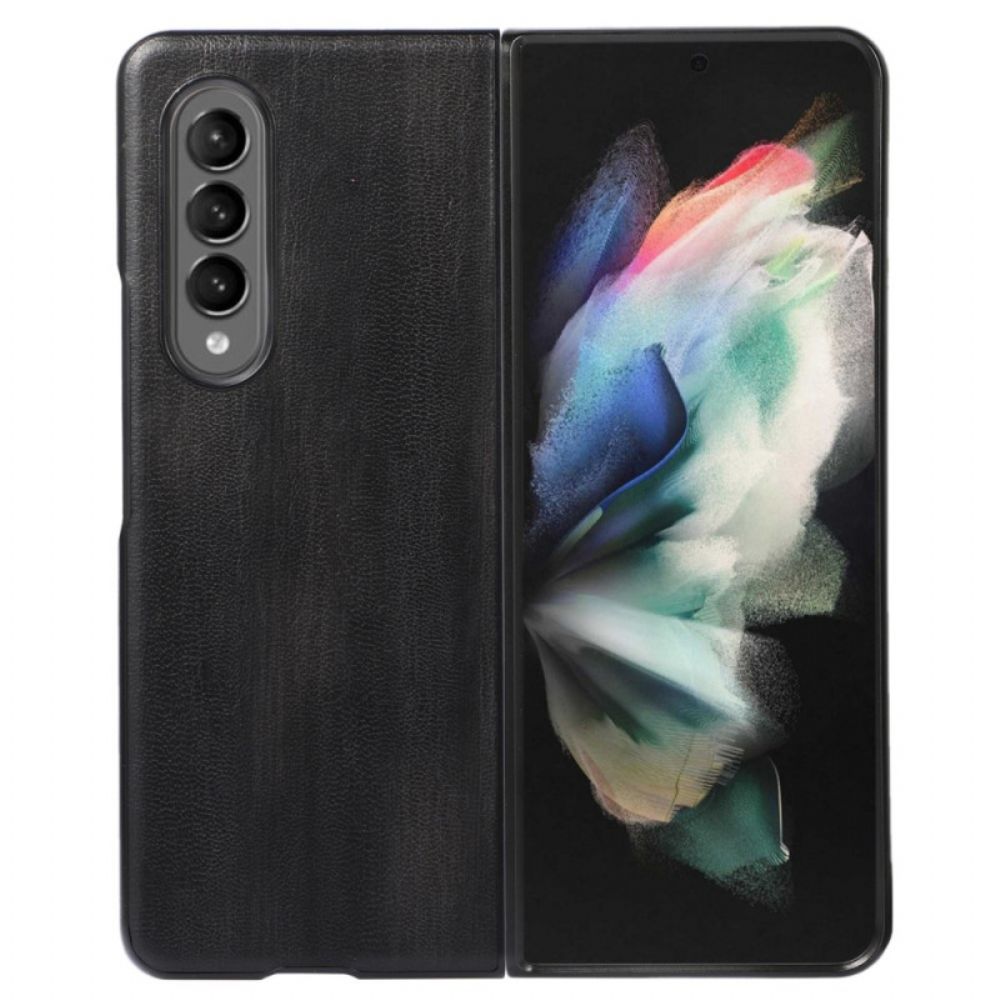 Hoesje voor Samsung Galaxy Z Fold 4 Verouderd Kunstleer