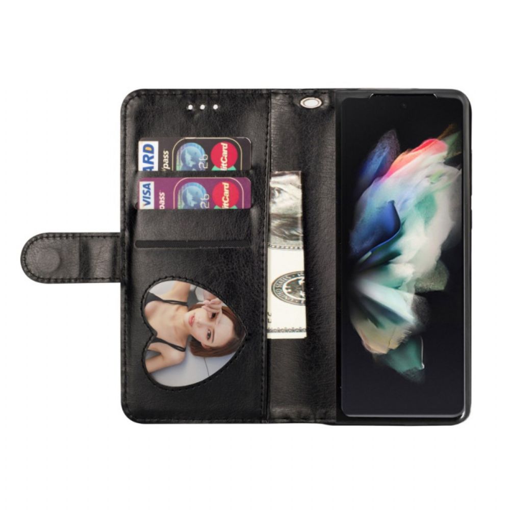 Leren Hoesje voor Samsung Galaxy Z Fold 4 Sterrenkoord