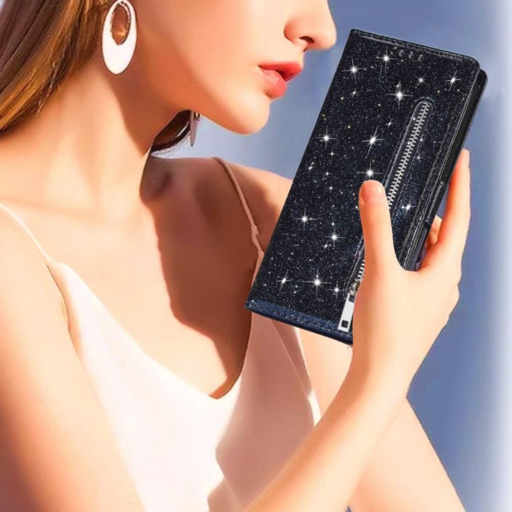 Leren Hoesje voor Samsung Galaxy Z Fold 4 Sterrenkoord