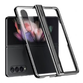 Telefoonhoesje voor Samsung Galaxy Z Fold 4 Heldere Metalen Scharnieren