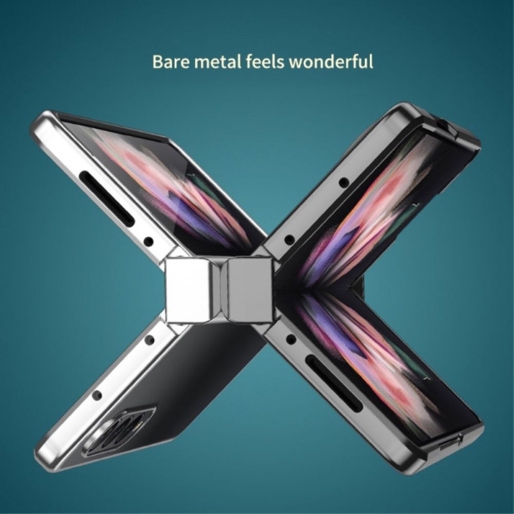 Telefoonhoesje voor Samsung Galaxy Z Fold 4 Heldere Metalen Scharnieren